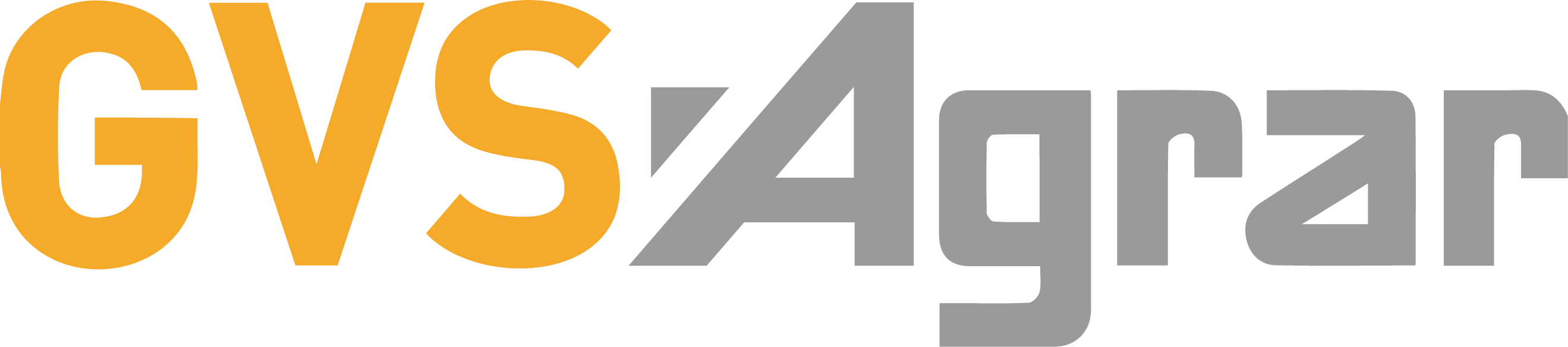 Logo von GVS Agrar mit dem Schriftzug „GVS“ in orangefarbenen Großbuchstaben und „Agrar“ in grauen, modern gestalteten Großbuchstaben. | Logo of GVS Agrar featuring the word “GVS” in orange uppercase letters and “Agrar” in gray, modernly styled uppercase letters.